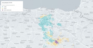 mapa de cotos de setas